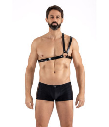 Harnais homme simili cuir double lanières sur épaule - LM302400308